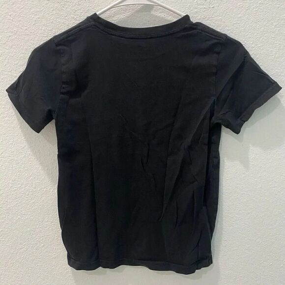 Adidas Boys Black and Gold Tee Shirt Size 7 - Picture 3 of 4